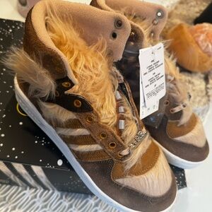 Adidas Chewbacca Star Wars Rivalry Hi-Top Sneakers